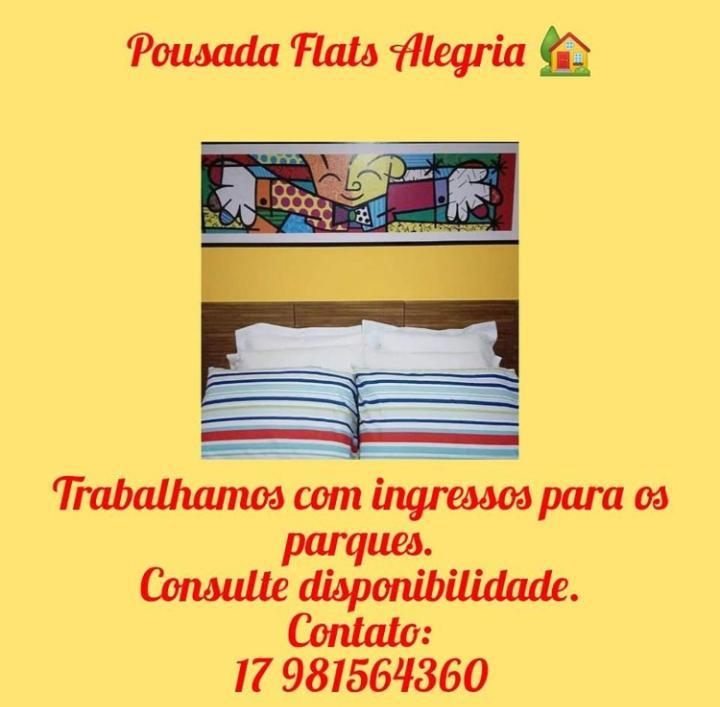 Pousada Flats Alegria Piscina Climatizada Olimpia Ngoại thất bức ảnh